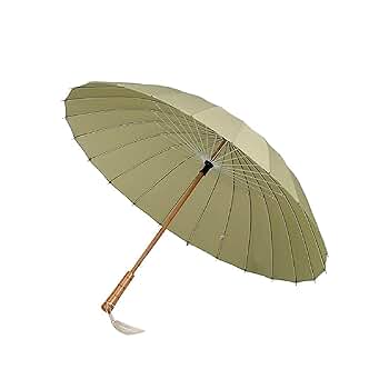 新品mm★雨傘・長傘-和傘　紳士番傘茶無地　ベージュ（蛇の目傘 紳士・番傘(茶ベージュ) ・・・雨傘・長傘・武士道・もののふの